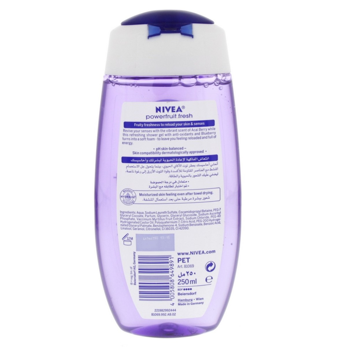 Nivea Shower Gel Power Fruit Fresh 250ml 